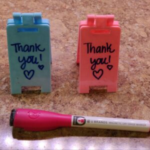 Mini Floor Signs - Dry Erase