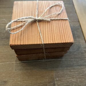 Reclaimed Mahogany Organ Wood Coasters