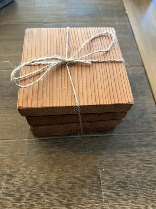 Reclaimed Mahogany Organ Wood Coasters