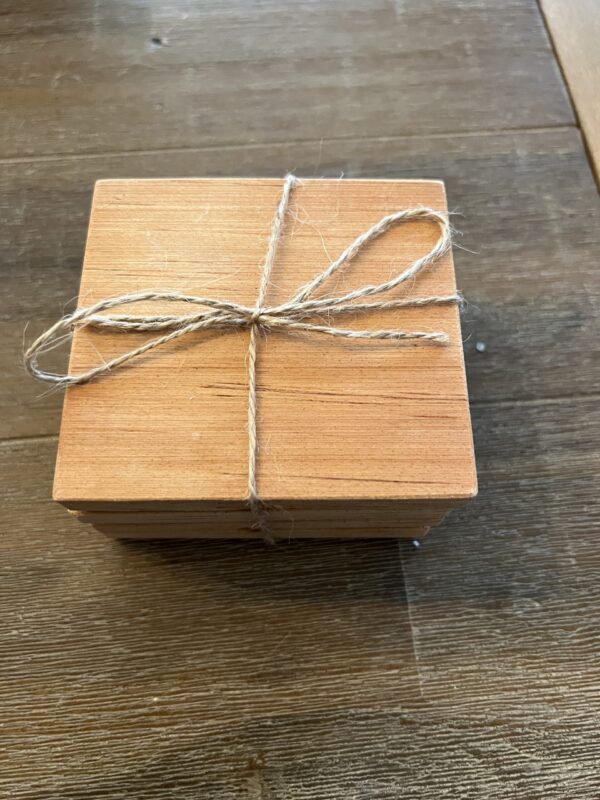 Reclaimed Poplar Organ Wood Coasters